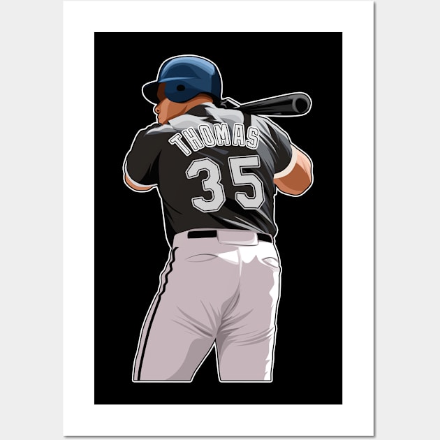 Frank Thomas #35 Hitter Wall Art by RunAndGow